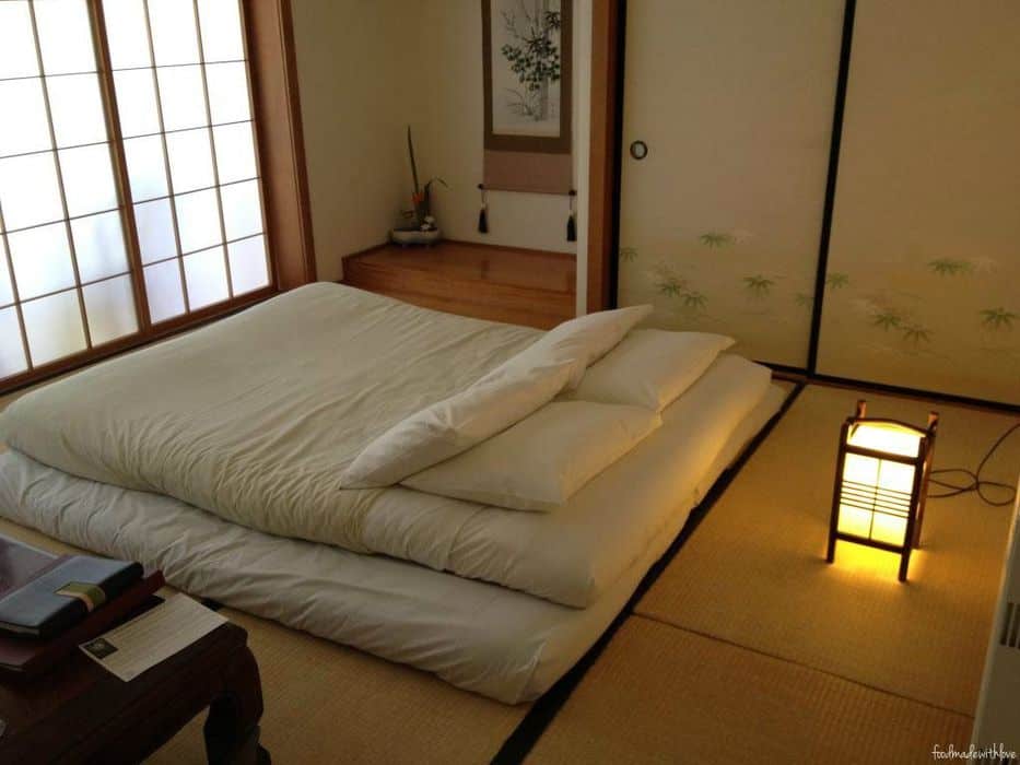Japanese Futon in Bedroom